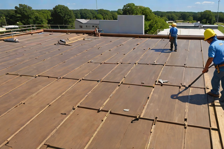 Complete Old Roof Tear-Offs Down to Clean Wood Decking & Substrate Remediation on Commercial Financial Institution Data Vaults