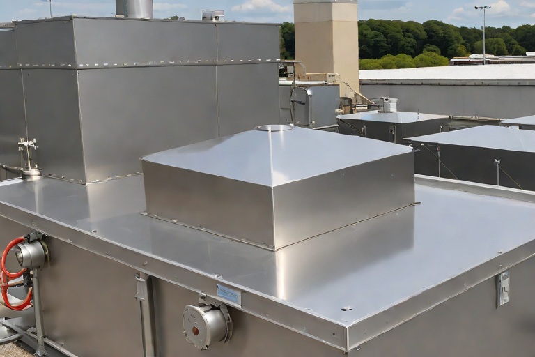 Commercial Kitchen Grease Containment & 304 Stainless Steel Catchment Shielding on Commercial Government Secure Records Archives