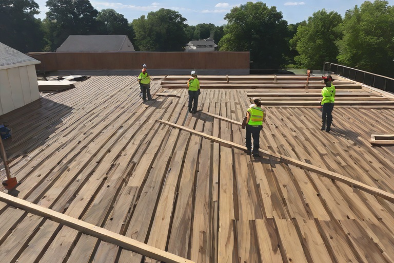 Complete Old Roof Tear-Offs Down to Clean Wood Decking & Substrate Remediation on Commercial Historic Sanctuary & Education Annexs