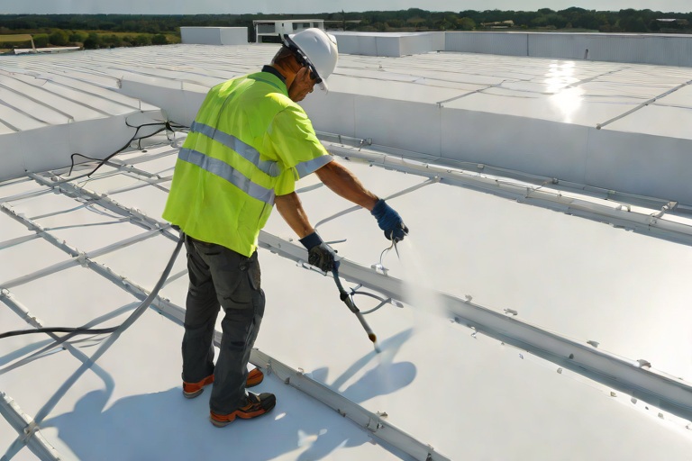 High-Solids Silicone Monolithic Coating Restoration & Albedo Reflectance on Commercial Commercial Fleet Maintenance Hangars