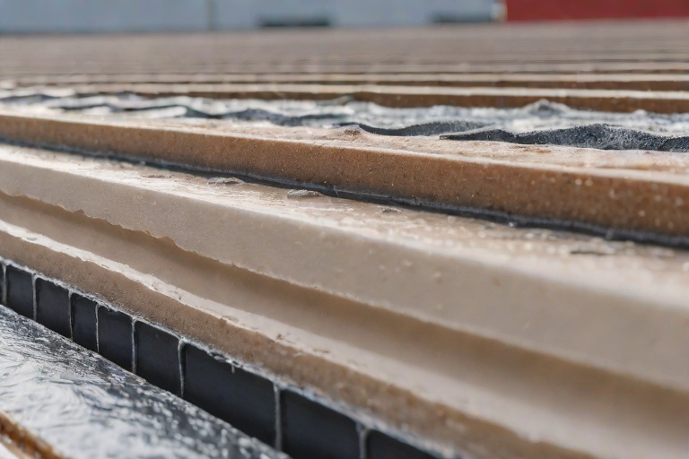 Liquid-Applied PMMA & Polyurethane Fleece-Reinforced Flashing Resins on Commercial Port Marine Shipping Warehouses
