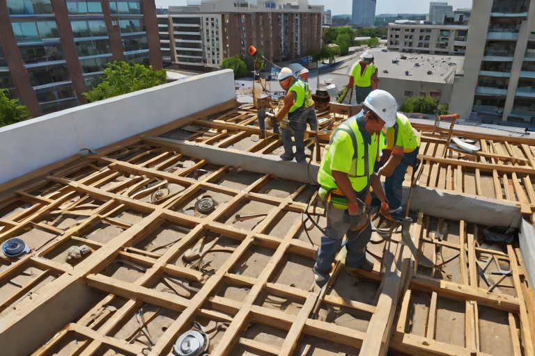 Complete Old Roof Tear-Offs Down to Clean Wood Decking & Substrate Remediation on Commercial Multi-Family Urban Residential Towers